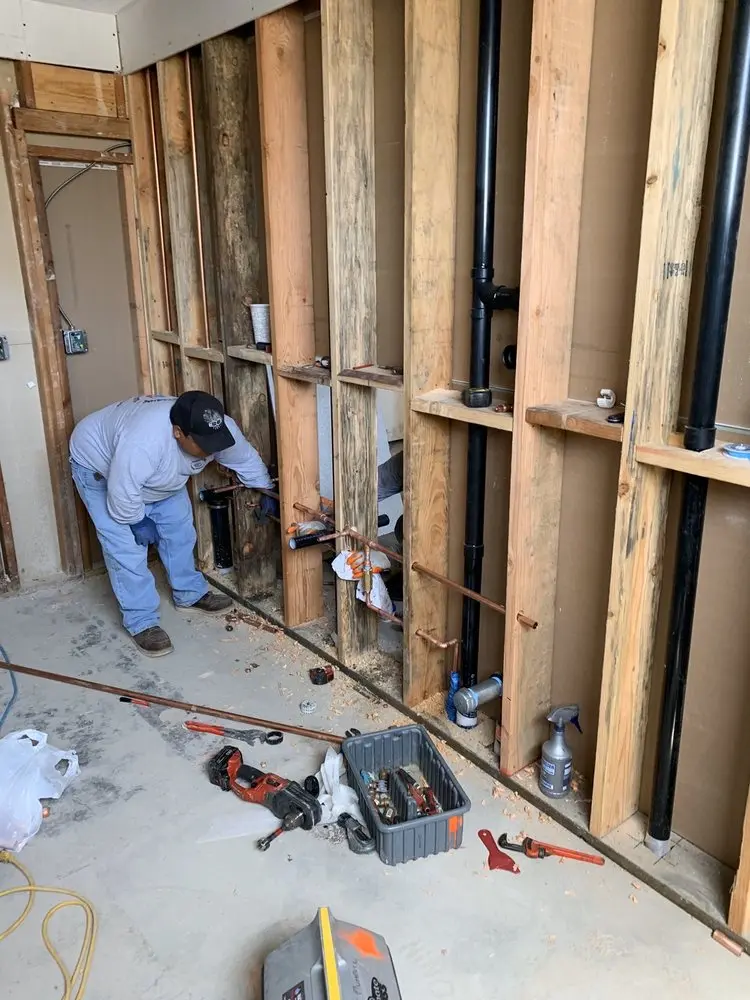 Commercial rough-in plumbing for Water Heater Replacement in Claymont Manor